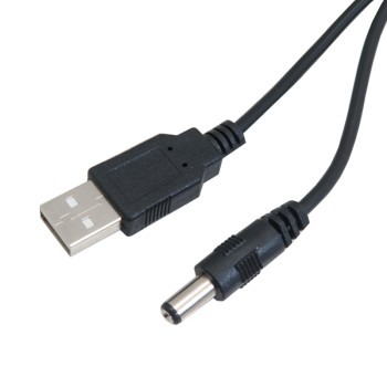 USB to 5.5x2.1 Male DC Power Plug Converter Cable [1.2m]