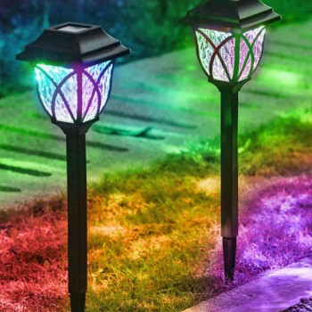 Solar Pathway LED Lights For Yard Garden Walkway Patio Driveway
