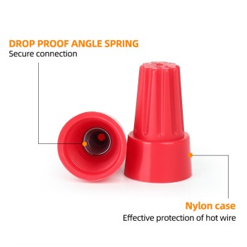 240Pcs Electrical Wire Connectors Nuts Twist Caps Kit for Quick Connection (P1, P2, P3, P4, P6)