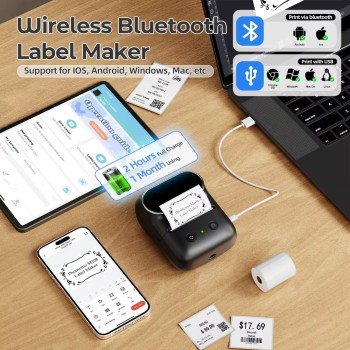 Phomemo M108 Bluetooth Label Printer