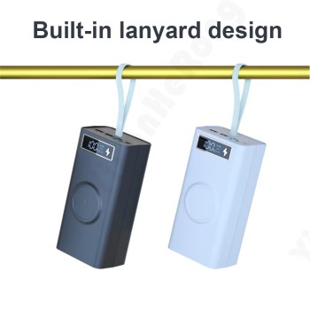 21x18650 Power Bank Case with Fast Charge USB & Wireless Charger