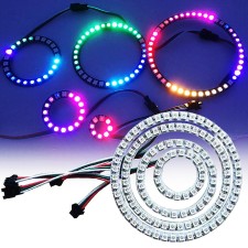 RGB LED Ring Light 5V WS2812B with Built-in IC for Decorative Multicolor Light
