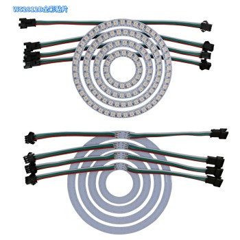 RGB LED Ring Light 5V WS2812B with Built-in IC for Decorative Multicolor Light