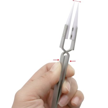 High Precision Anti-Static Ceramic Tip Tweezers for Electronic Soldering