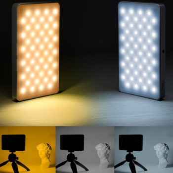 M1SE 10W Portable RGB Video Light LED Fill Light Panel 3000K-8500K Dimmable 12 Lighting Effects