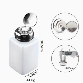 3 Pcs 200mL Press Empty Refillable Bottle Liquid Dispenser