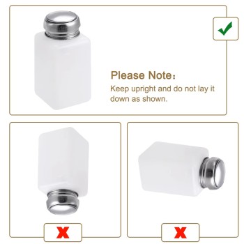 3 Pcs 200mL Press Empty Refillable Bottle Liquid Dispenser