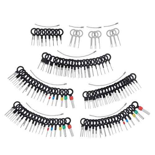 100 PCS Car Terminal Removal Wire Plug Wire Crimp Connector Extractor Set