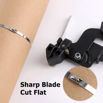 Cable Ties Plier for Stainless Steel Tie Self-Locking Fastening Strap