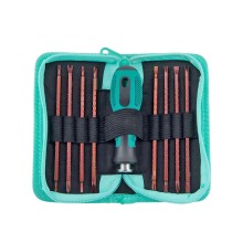 17-in-1 Magnetic Double-Ended Screwdriver Set with Storage Bag
