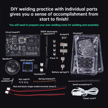 87-108MHz Electronic FM Radio Walkie-Talkie DIY Kit