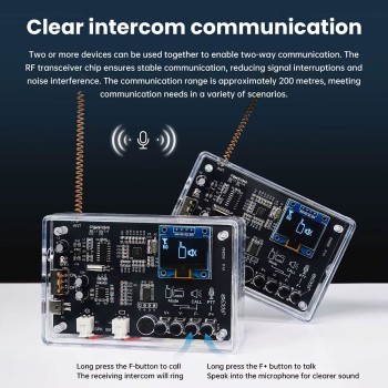 87-108MHz Electronic FM Radio Walkie-Talkie DIY Kit