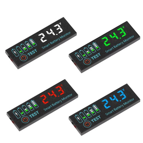 DC 7-55V Voltmeter Voltage Tester LED Indicator Light 3S-12S