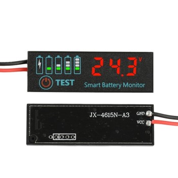 DC 7-55V Voltmeter Voltage Tester LED Indicator Light 3S-12S
