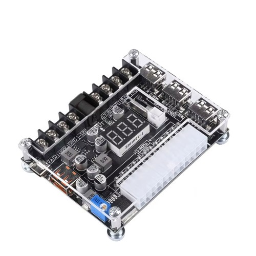 20/24 Pin ATX Power Adapter Board with Acrylic Case