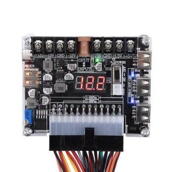20/24 Pin ATX Power Adapter Board with Acrylic Case