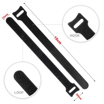 10 PCS Multi-Purpose Releasable Bundling Cable Wrap Tie