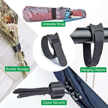 10 PCS Multi-Purpose Releasable Bundling Cable Wrap Tie