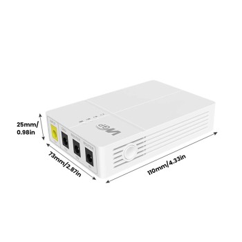 6000mAh Mini Portable UPS For Router, Optical Modem DC Backup Power Bank
