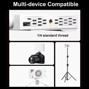 40W Portable LED Camera Fill Light With Built-In Rechargeable Battery