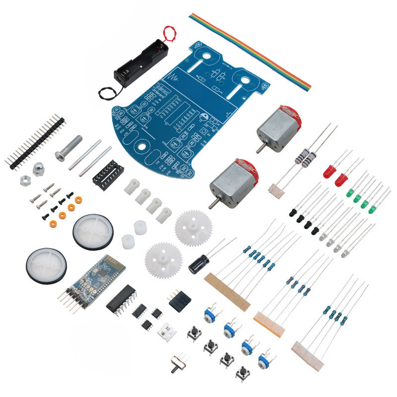 Path-following robot kit with obstacle detection, Gravity Sensing Tracking