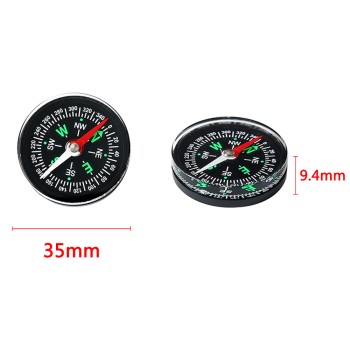 35mm Plastic Mini Round Pocket Compass