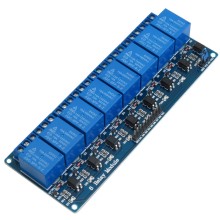8-Channel 5V Relay Module &ndash; 10A 250VAC/30VDC, Optocoupler Isolation