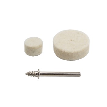 8-PCS Wool Polishing Pad Set with Connecting Rod