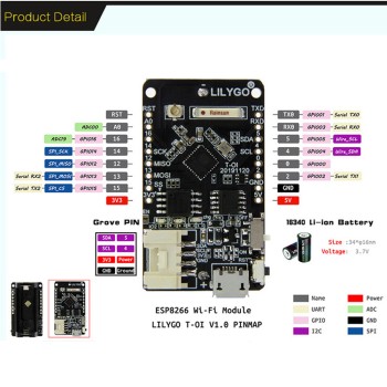 ESP8266 Intelligent LILYGO Development Board