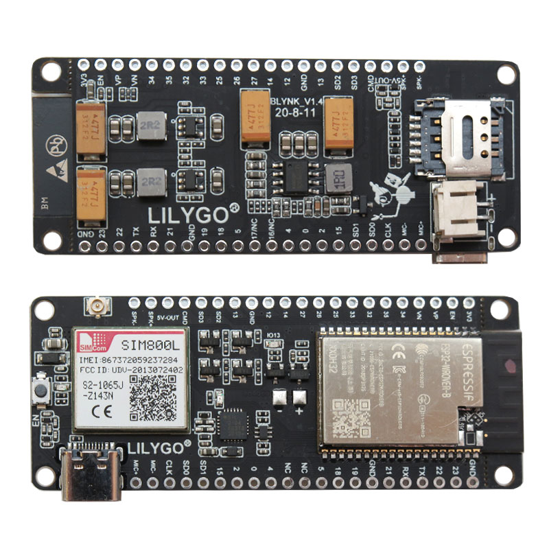 TTGO T-Call V1.4 Wireless and Cellular Module with SIM800L and ESP32 Chip