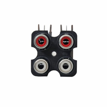 4 RCA female socket