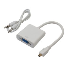 MicroHDMI to VGA Converter Cable with Audio Output