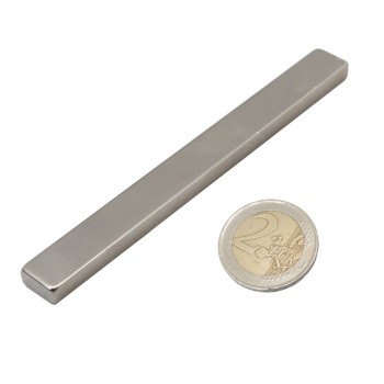 Strong Neodymium Rectangular Magnet Strip, 100mm x 9.7mm x 4.6mm