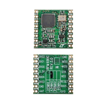 RFM69HC transmitter with frequency 433MHz