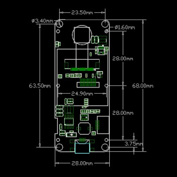 TTGO T-Camera Fish-eye Plus ESP32-DOWDQ6 8MB SRAM OV2640 Camera Module 1.3 Inch Display With WiFi bluetooth