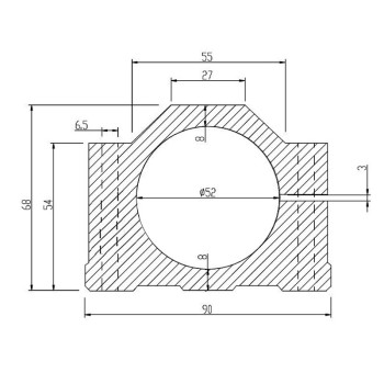 52mm Spindle holder with inner diameter