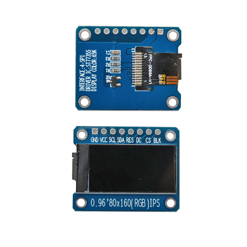 0.96-inch TFT display module with ST7735 driver