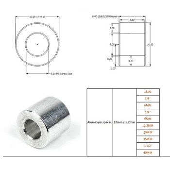 9mm aluminum bushing