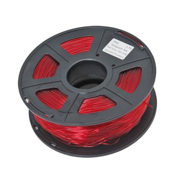 Flexible TPU Filament, 1kg, Transparent Red, 1.75mm