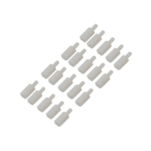 20 PCS M3 10mm Male to Female Plastic Spacer