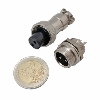 Metal Military Connector 2 Pin GX12