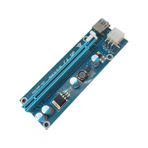 1X to 16X Graphics Card Extension Riser Module With Power Supply Cable Version 006C