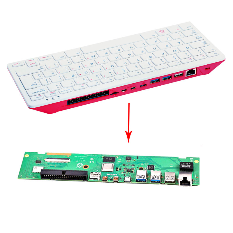 Raspberry Pi 400 Keyboard with Cortex-A72 Processor