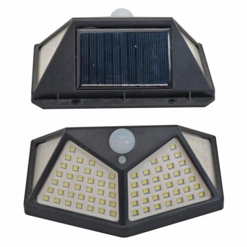 100 LED Solar Wall Lamp with Body Motion Sensor
