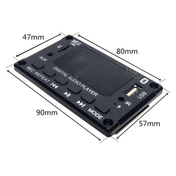 Bluetooth MP3 Amplifier Module with Display