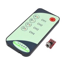 4-Channel Infrared Remote Control Module with IR Transmitter Kit