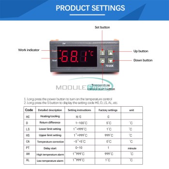 ZFX-7016K 30A Temperature Controller Module