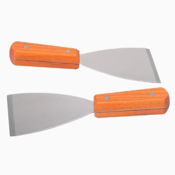 Putty Knife with Wooden Handle