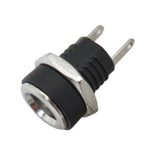 100 PCS DC022B Panel-mounted 5.5 x 2.1 Female Adapter Jack