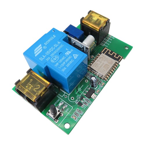 ESP8266 Remote Control WiFi Smart Switch 12f Module with 30A Relay 220V Secondary Development